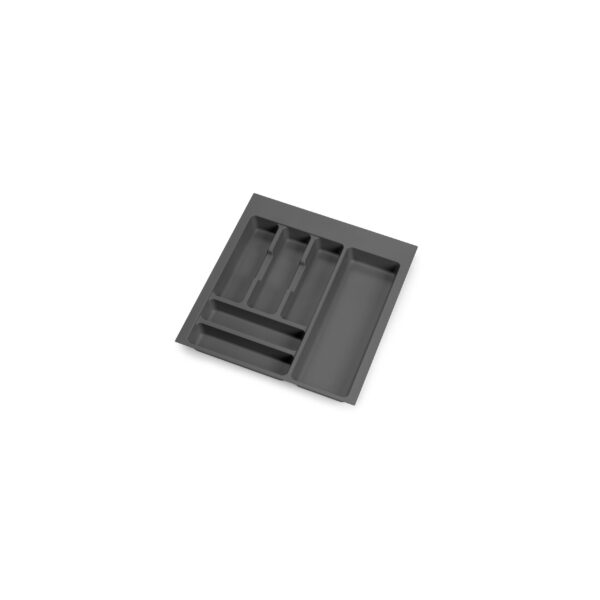 Emuca range-couverts Optima pour tiroir universel, module 500mm, Plastique, Gris antracite