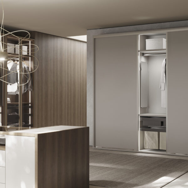 Emuca Rack avec glissières à extension totale et à fermeture douce pour accessoires d'armoire Quartz, 787-813mm, Aluminium et plastique, Titane – Image 7