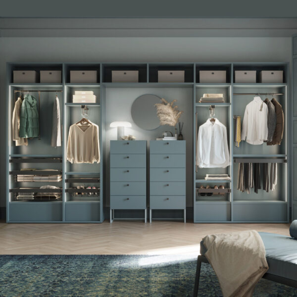 Emuca Porte-vêtements extractible Quartz pour armoire, Plastique et Aluminium, Titane – Image 4