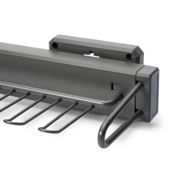 Emuca Porta cravates latéral extractible Quartz, Plastique et Aluminium, Titane – Image 5