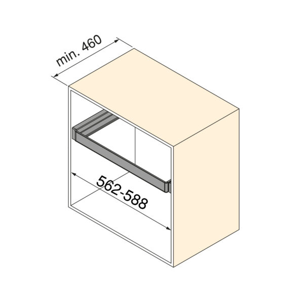 Emuca Kit de range-chaussures extractible pour armoires Quartz, réglable, module 600mm, Acier, aluminium et plastique, Titane – Image 12