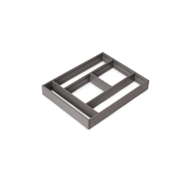 Emuca Organisateur de tiroirs Alumount 450x500, Aluminium, Gris antracite