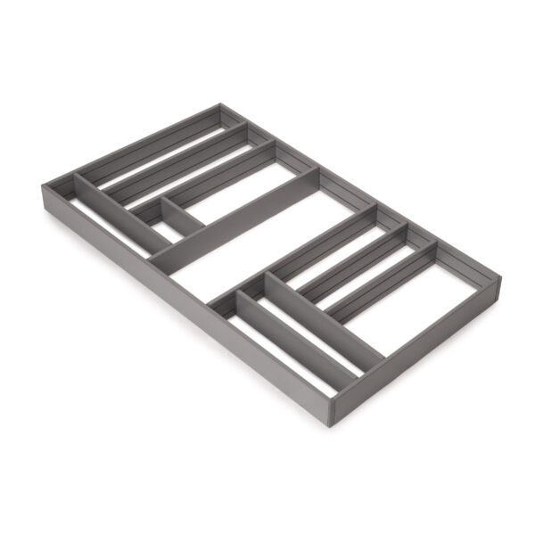 Emuca Organisateur de tiroirs Alumount 900x500, Aluminium, Gris antracite
