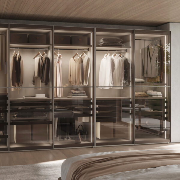 Emuca Rack avec glissières à extension totale et à fermeture douce pour accessoires d'armoire Quartz, 562-588mm, Aluminium et plastique, Titane – Image 3