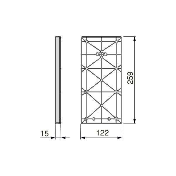 Emuca Accessoire latéral pour penderie rabattable pour armoire Sway, Plastique, Titane – Image 2