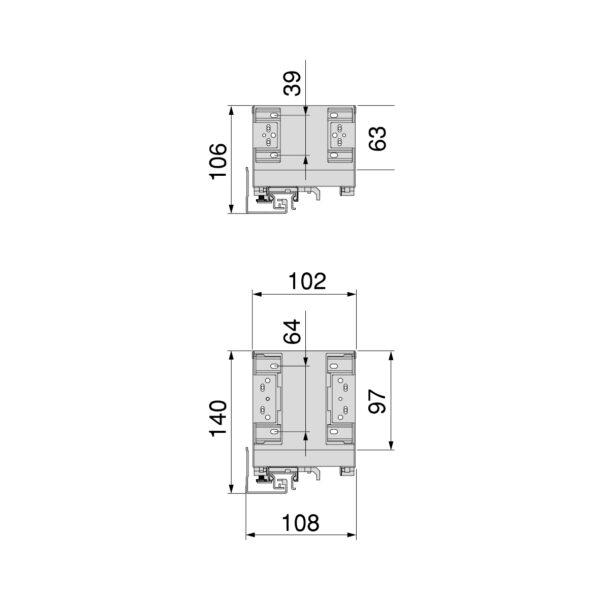 Emuca Porte-bouteilles latéral extractible Titane Simplex avec fermeture amortie, module 150mm, Gris anthracite – Image 3