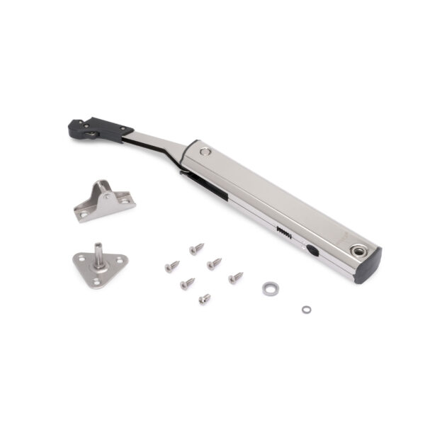 Emuca Compas pour portes levantes Altius One, Gamme de force 576-959, Acier, Nickelé