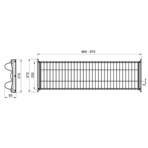 Emuca Égouttoir Suprastar pour module, 900, Acier, Chromé – Image 8