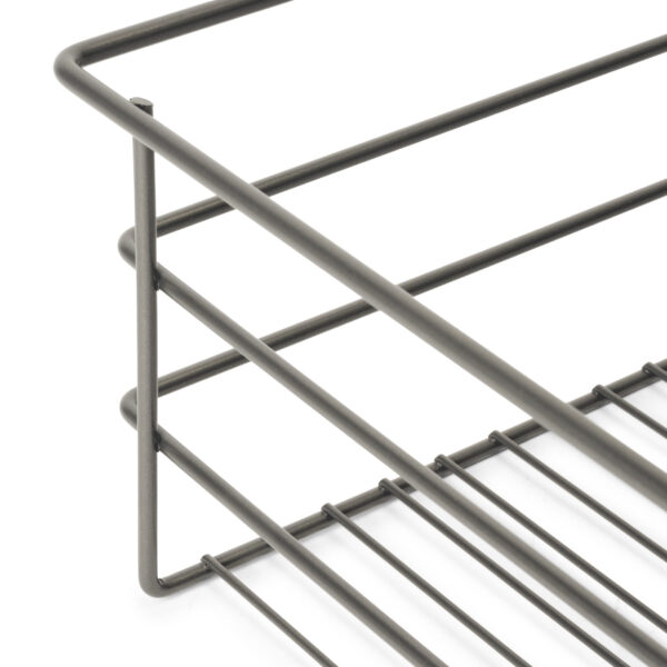 Emuca Kit tiroir en fil métallique et rack ajustable Quartz pour armoires, glissières extension totale et à fermeture douce, Module 90cm, Finition Titane – Image 5