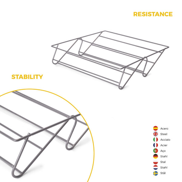 Emuca Kit tiroir à chaussures et rack ajustable Quartz pour armoires, glissières extension totale et à fermeture douce, Module 60cm, Finition Titane – Image 8