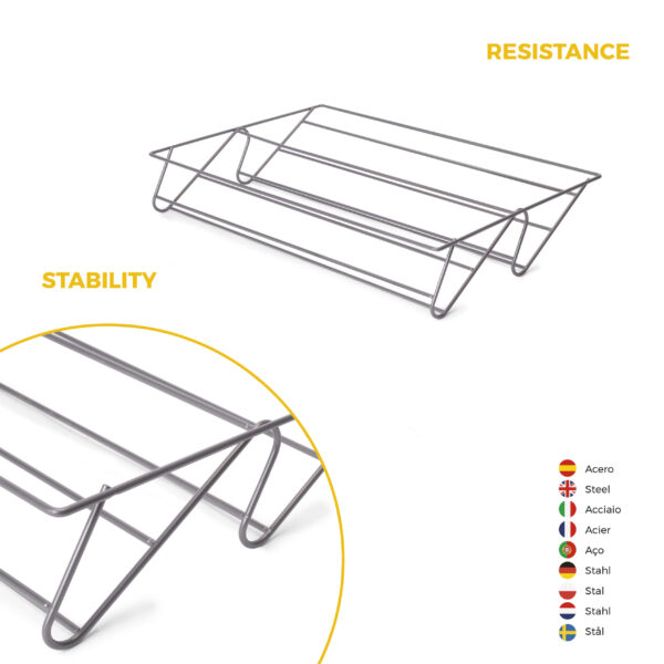 Emuca Kit tiroir à chaussures et rack ajustable Quartz pour armoires, glissières extension totale et à fermeture douce, Module 70cm, Finition Titane – Image 8