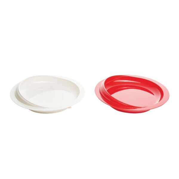 Assiette à rebord - Blanc – Image 3