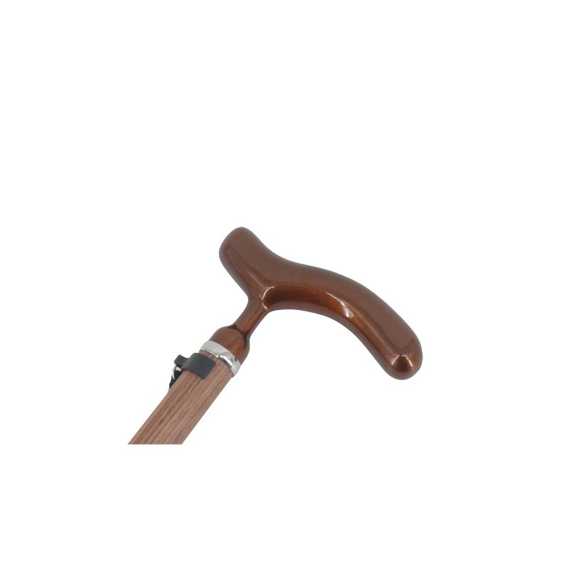 Canne de marche en carbone fixe ou pliable - Bois de rose - Fixe – Image 3