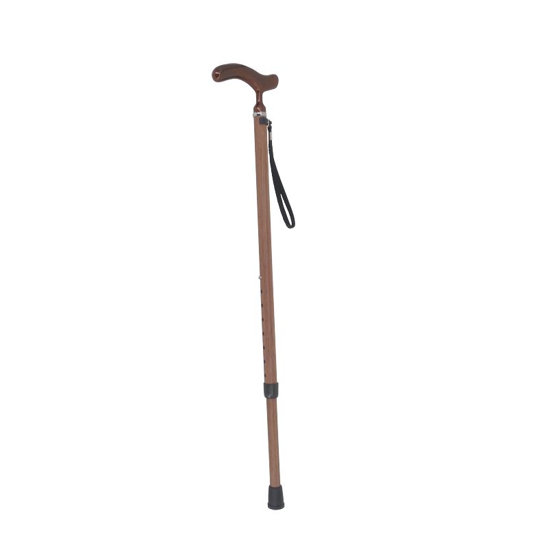 Canne de marche en carbone fixe ou pliable - Bois de rose - Fixe – Image 4