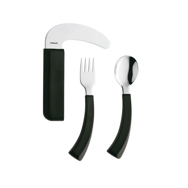 Ensemble 3 couverts ergonomiques Amefa - Modèle droitier – Image 3