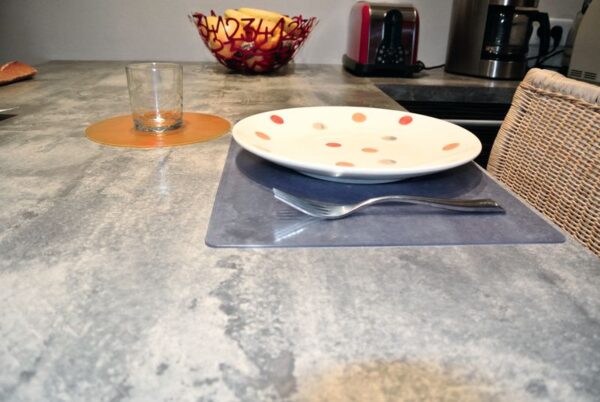 Set de repas antidérapant Ergo - Bleu - 20 cm – Image 4