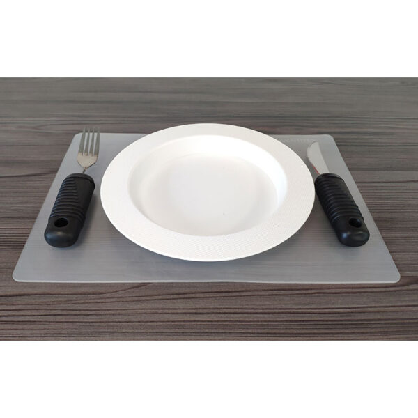 Set de repas antidérapant Ergo - Bleu - 20 cm – Image 6