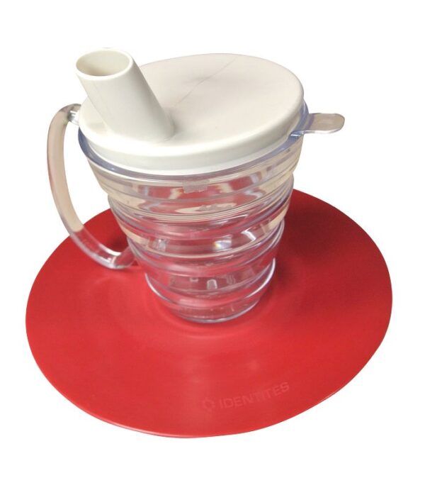 Set de repas antidérapant Ergo Plus spécial lave-vaisselle - Bleu - 20 cm – Image 3