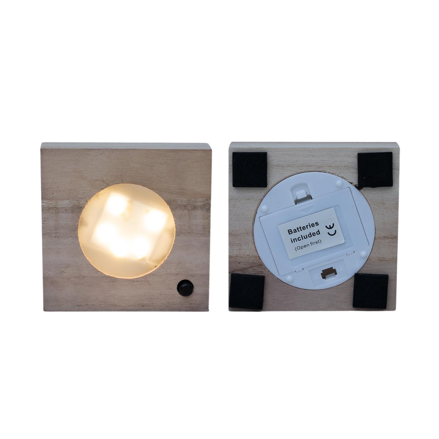 Clusia in Samoa glas met LED verlichting en pot Ø4cm  Hauteur 10cm. Plante verte type Clusia in Samoa glas met LED verlichting, livrée en pot, idéale pour intérieur lumineux. – Image 3