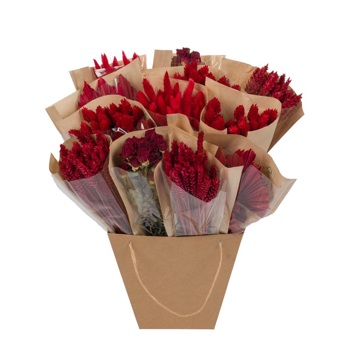 Droogbloemen en pot  Hauteur 50cm. Plante verte type Droogbloemen, livrée en pot, idéale pour intérieur lumineux.