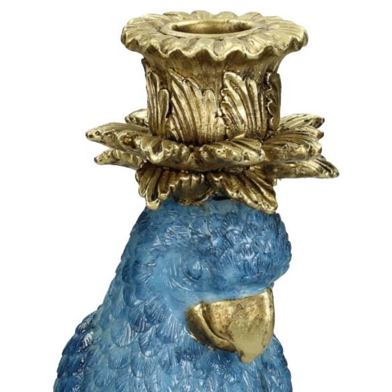 Kandelaar met Blauwe Vogel en pot. Plante verte type Kandelaar met Blauwe Vogel, livrée en pot, idéale pour intérieur lumineux. – Image 4
