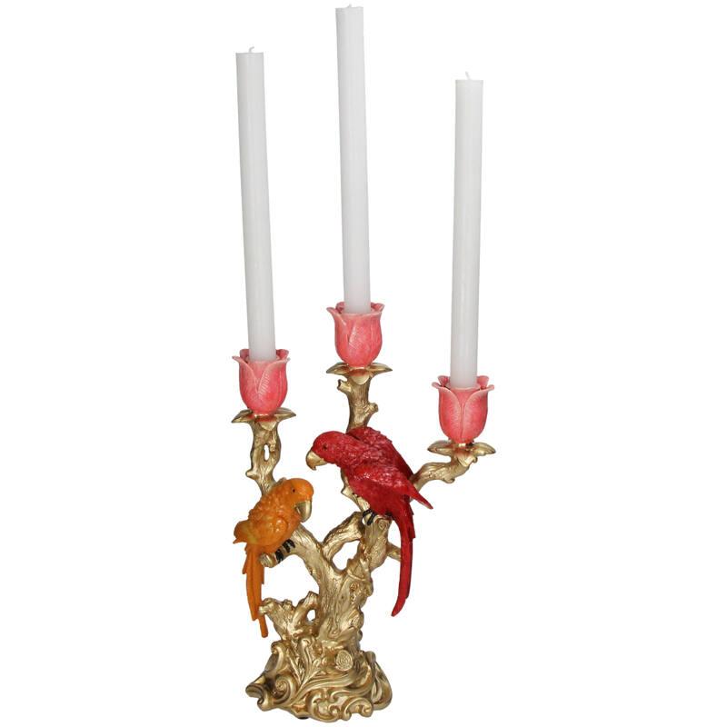 Vogel Kandelaar van Polyresin  Sfeervol en Artistiek en pot. Plante verte type Vogel Kandelaar van Polyresin  Sfeervol en Artistiek, livrée en pot, idéale pour intérieur lumineux. – Image 4