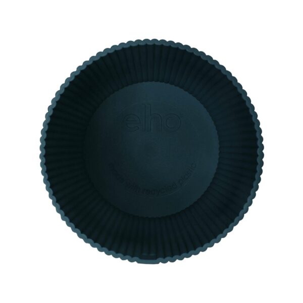 Pot elho Vibes Fold Round blauw en pot  Hauteur 17cm. Plante verte type Pot elho Vibes Fold Round blauw, livrée en pot, idéale pour intérieur lumineux. – Image 4