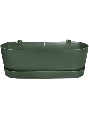 Elho Pot Greenville Easy Balcony D25cm en pot. Plante verte type Elho Pot Greenville Easy Balcony D25cm, livrée en pot, idéale pour intérieur lumineux.