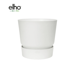 Pot elho Greenville Round wit en pot  Hauteur 17cm. Plante verte type Pot elho Greenville Round wit, livrée en pot, idéale pour intérieur lumineux.