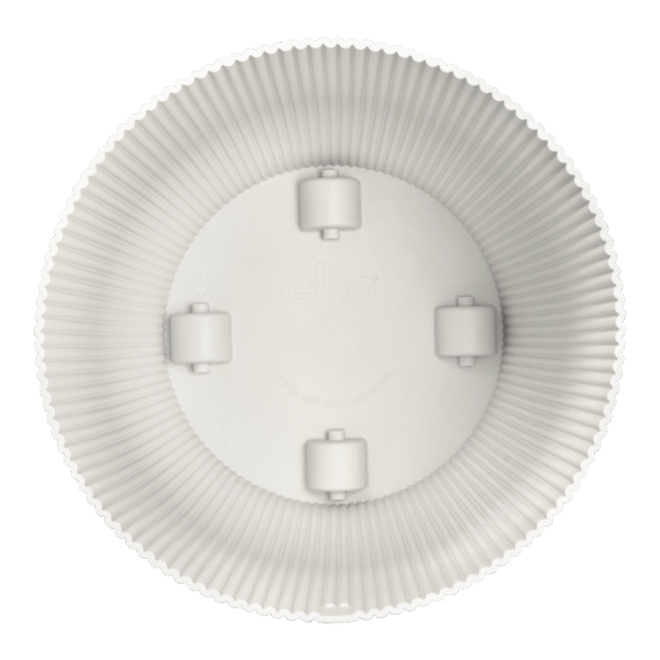 Pot elho Vibes Fold Round wit en pot  Hauteur 33cm. Plante verte type Pot elho Vibes Fold Round wit, livrée en pot, idéale pour intérieur lumineux. – Image 7