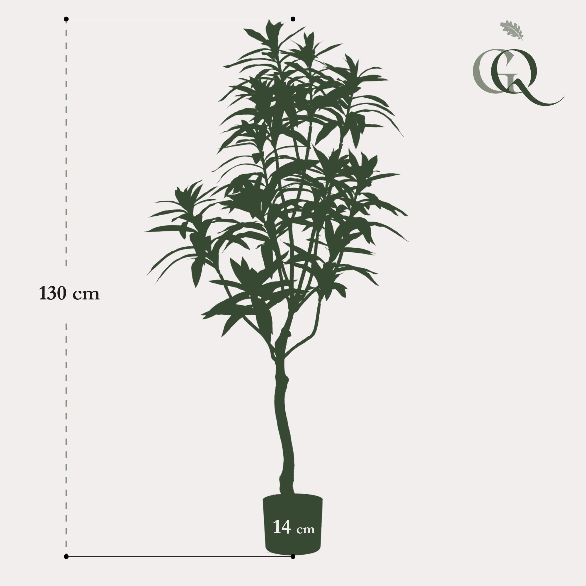 Kunstplant en pot. Plante verte type Kunstplant, livrée en pot, idéale pour intérieur lumineux. – Image 3