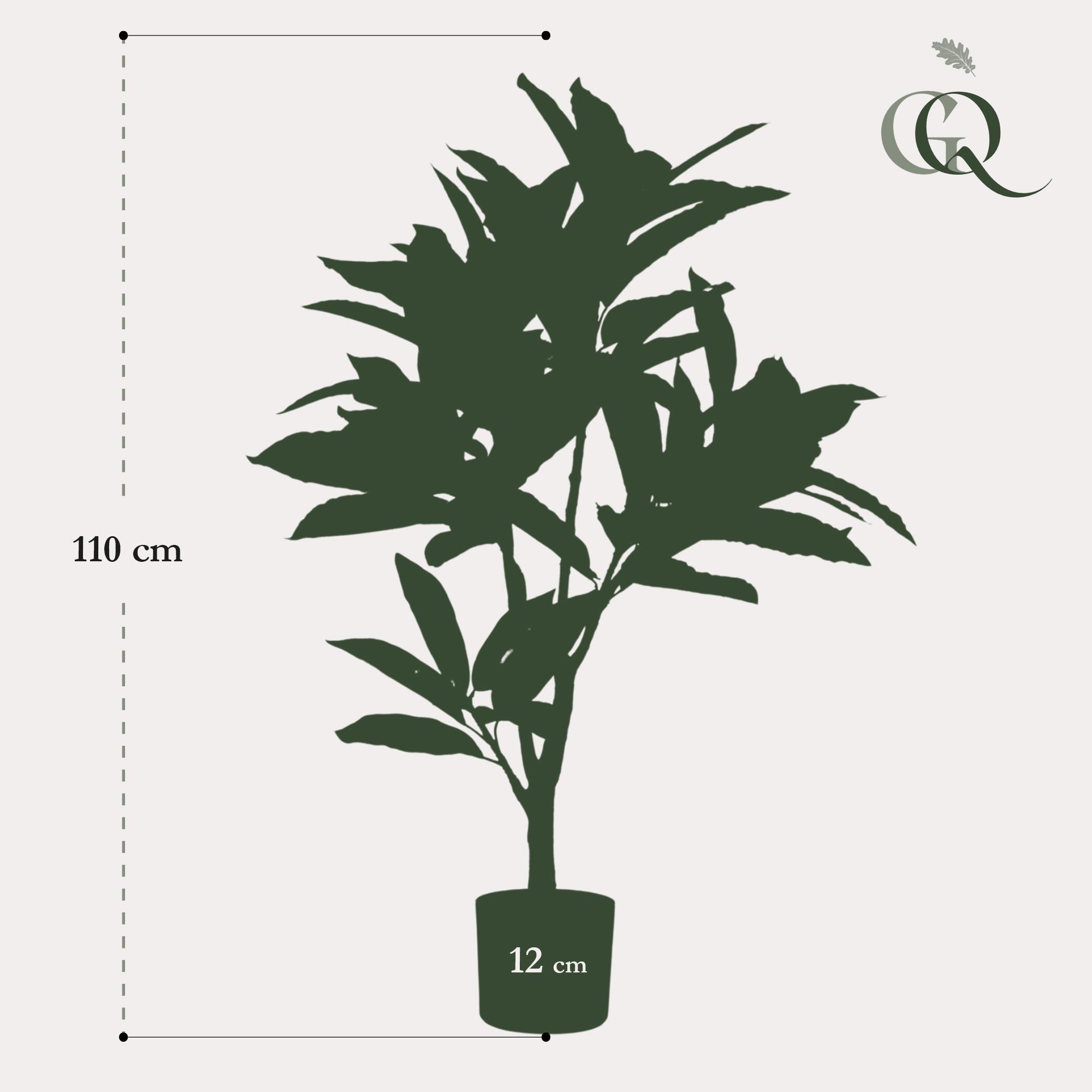 Kunstplant en pot. Plante verte type Kunstplant, livrée en pot, idéale pour intérieur lumineux. – Image 3