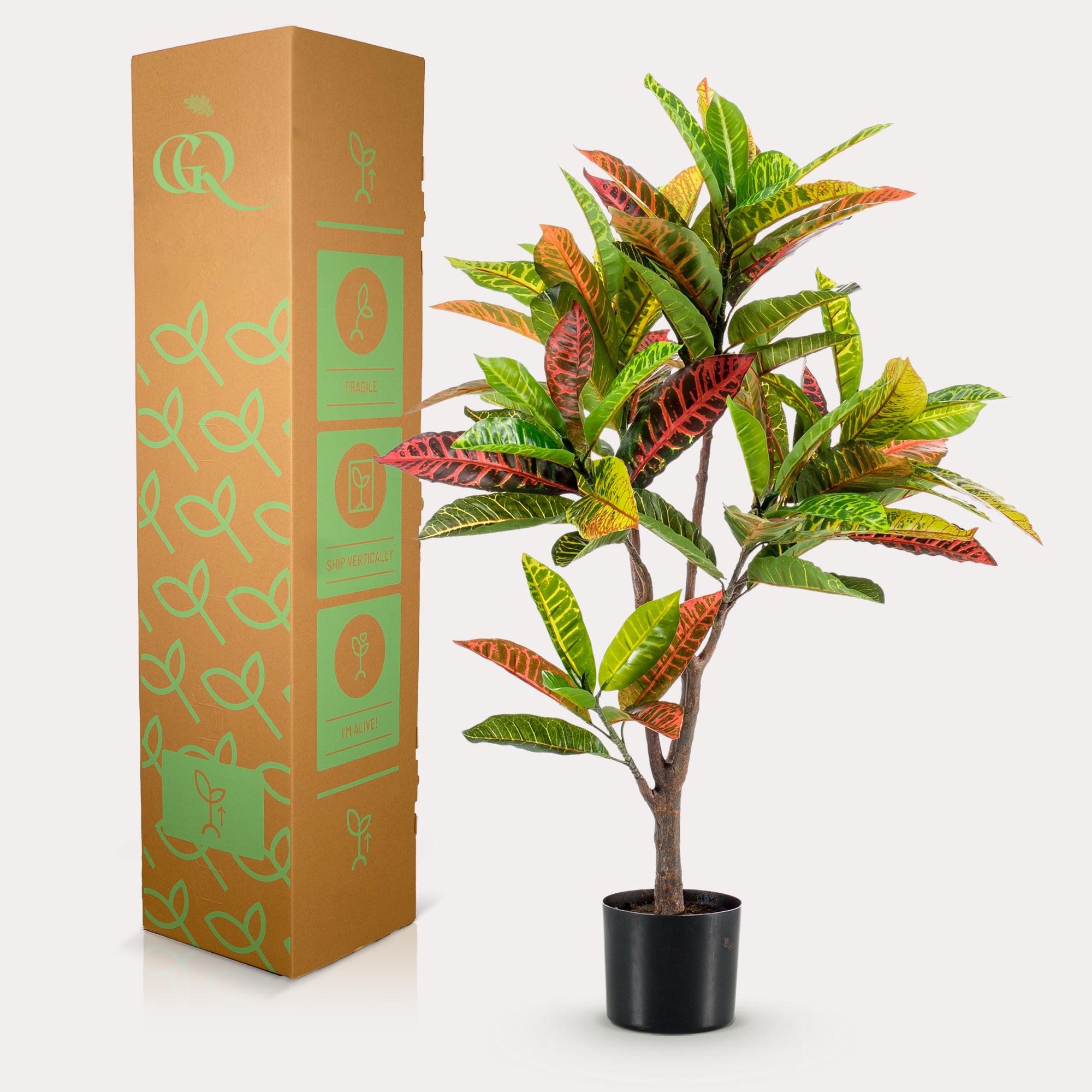 Kunstplant en pot. Plante verte type Kunstplant, livrée en pot, idéale pour intérieur lumineux. – Image 6
