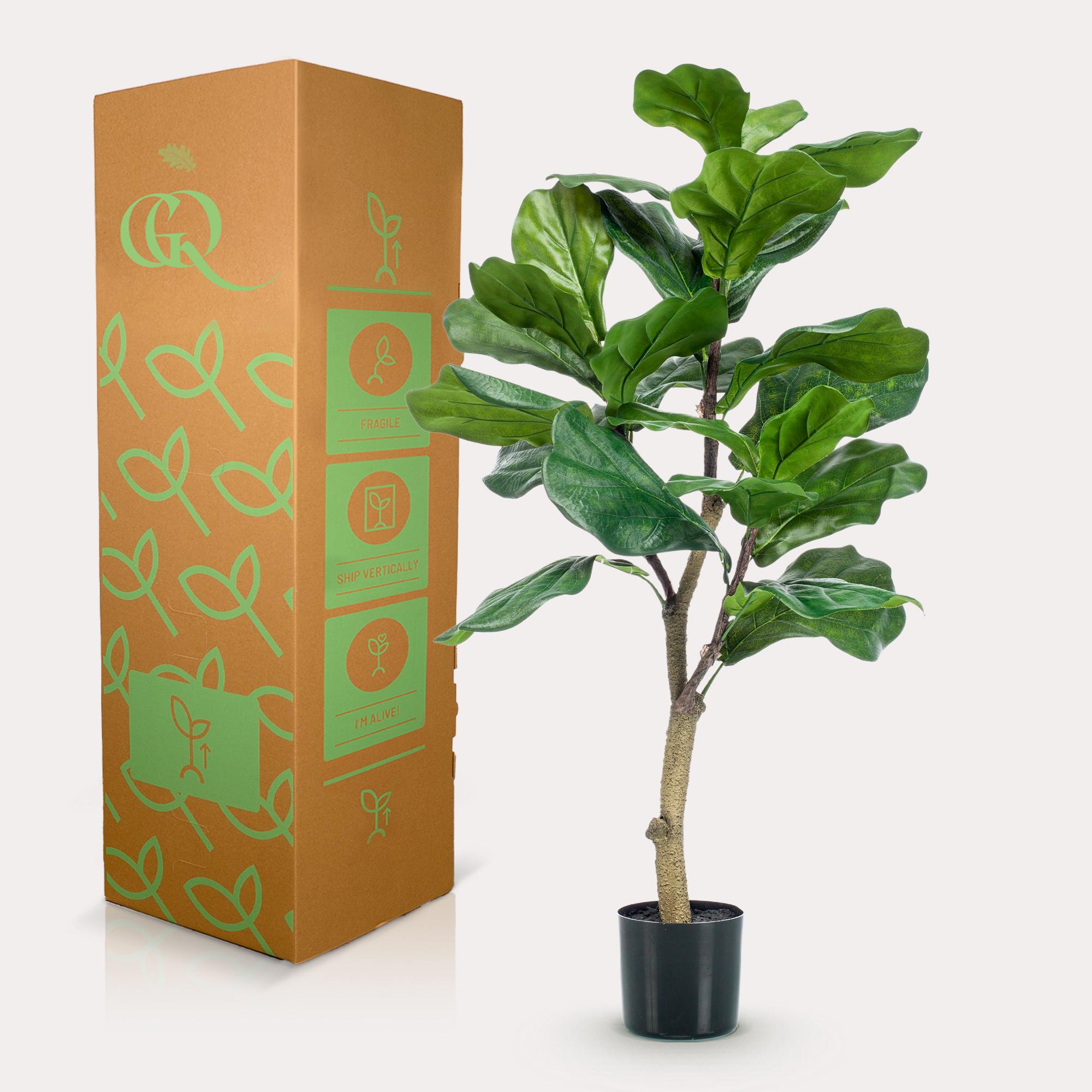 Kunstplant en pot. Plante verte type Kunstplant, livrée en pot, idéale pour intérieur lumineux. – Image 6