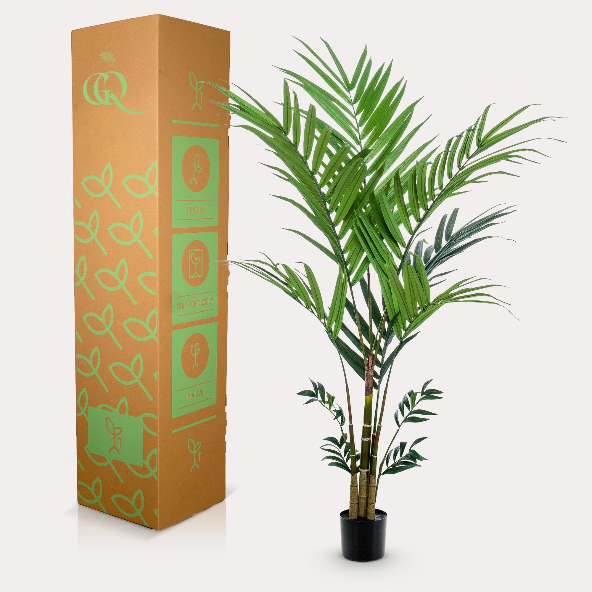 Kunstplant en pot. Plante verte type Kunstplant, livrée en pot, idéale pour intérieur lumineux. – Image 5