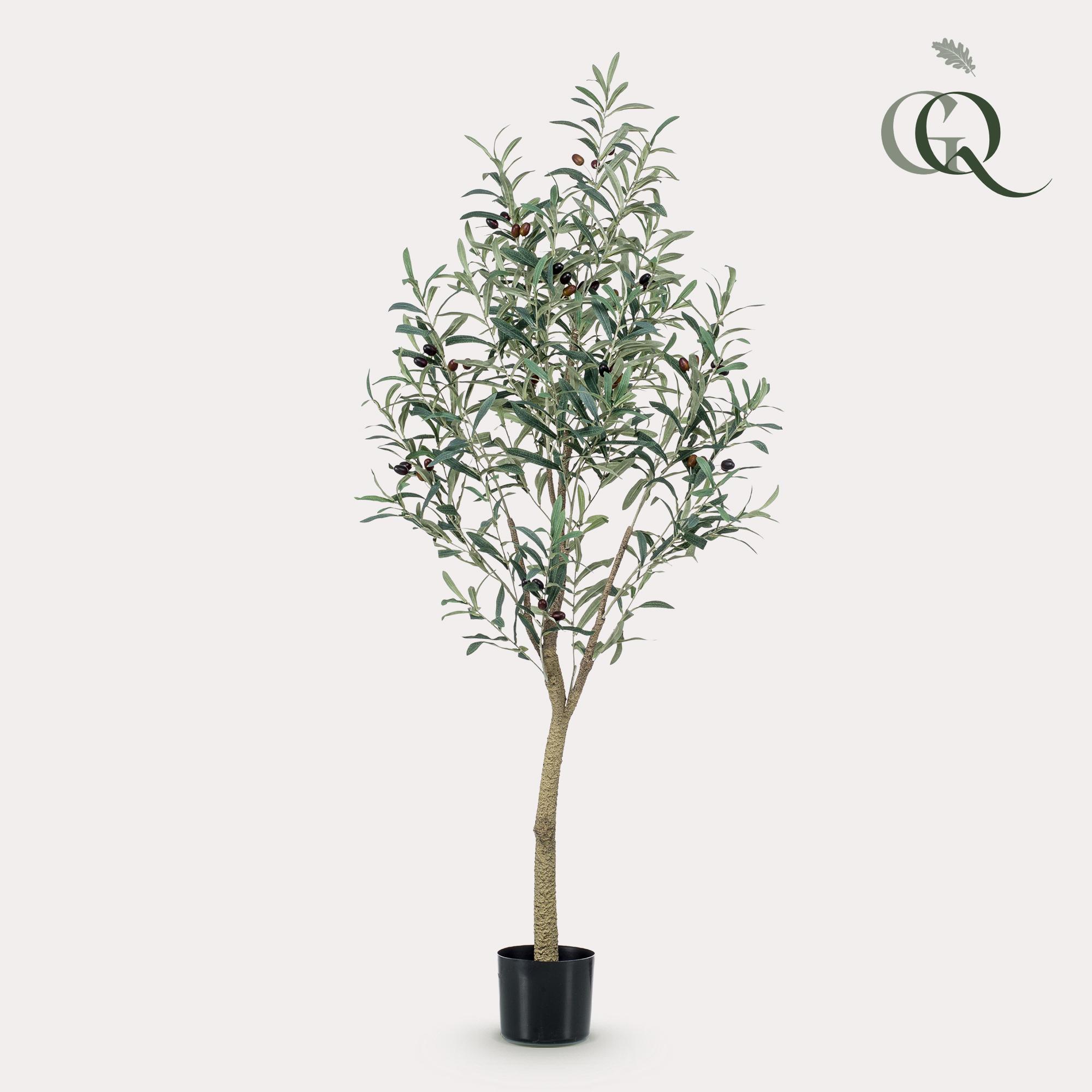Kunst Olijfboom en pot. Plante verte type Kunst Olijfboom, livrée en pot, idéale pour intérieur lumineux.