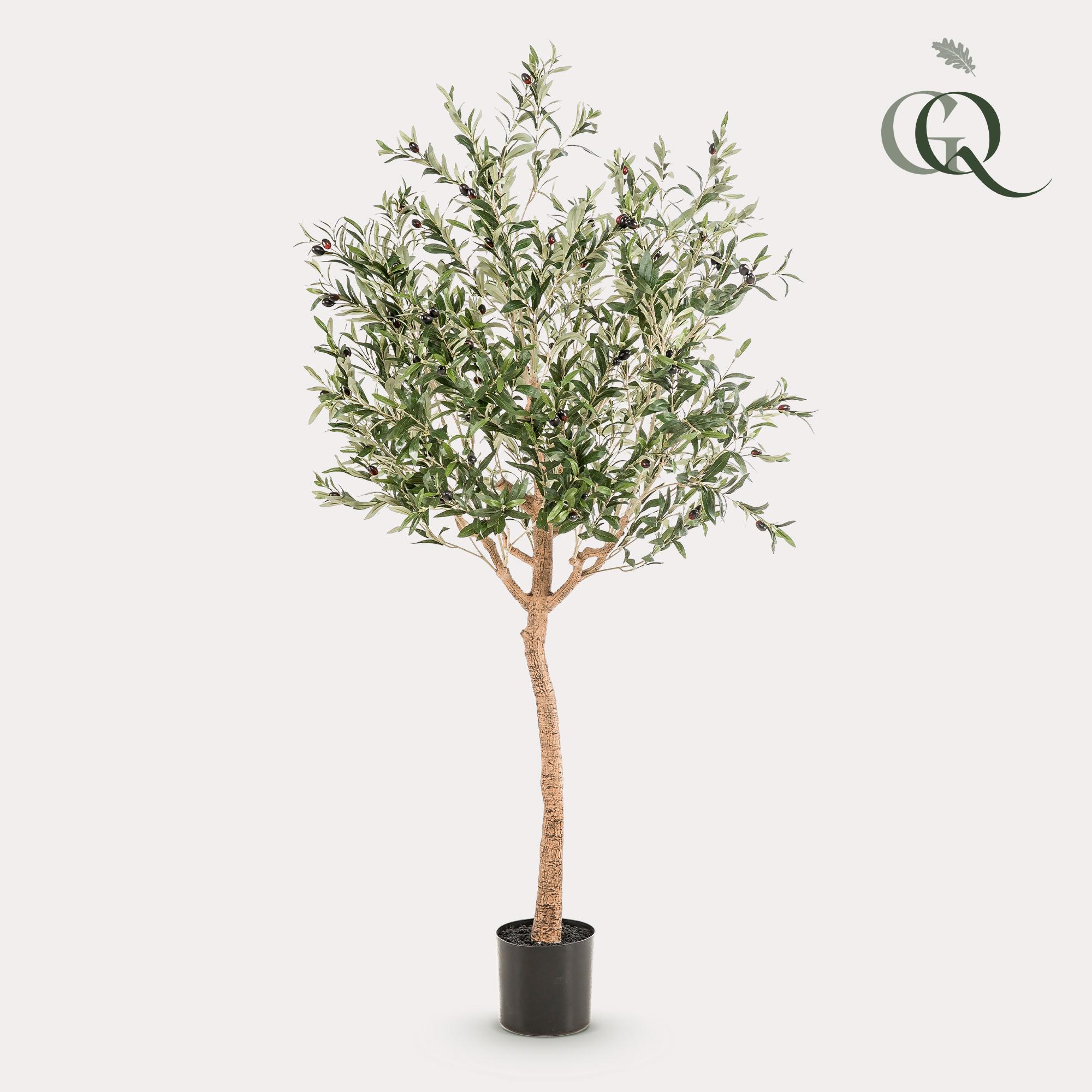 Kunst Olijfboom en pot. Plante verte type Kunst Olijfboom, livrée en pot, idéale pour intérieur lumineux.