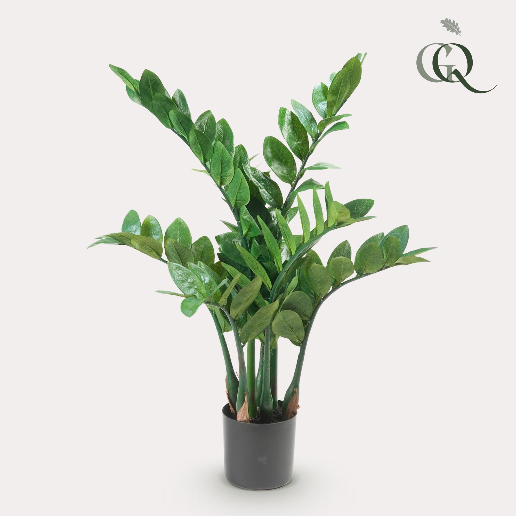 Kunstplant en pot. Plante verte type Kunstplant, livrée en pot, idéale pour intérieur lumineux. – Image 2