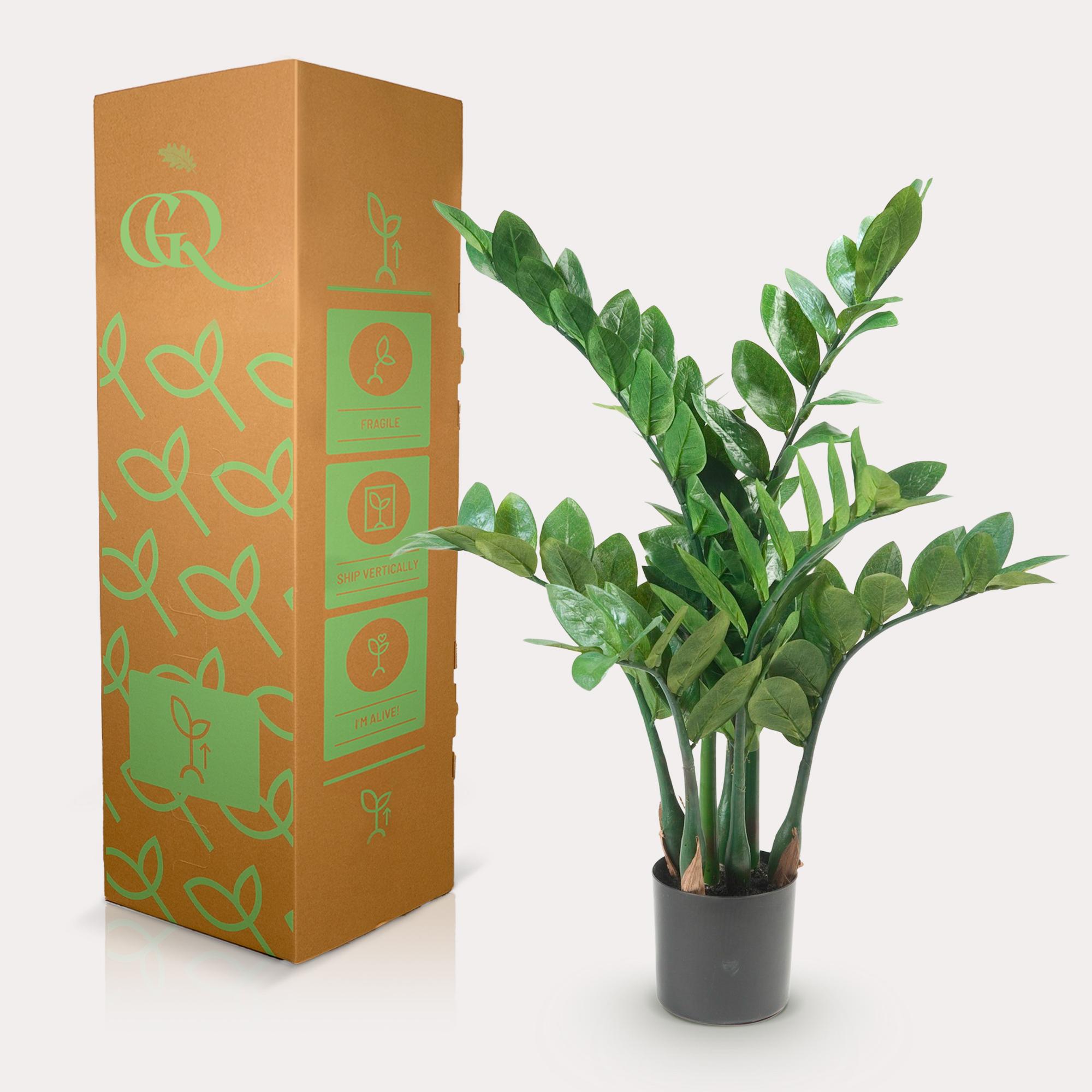 Kunstplant en pot. Plante verte type Kunstplant, livrée en pot, idéale pour intérieur lumineux. – Image 6