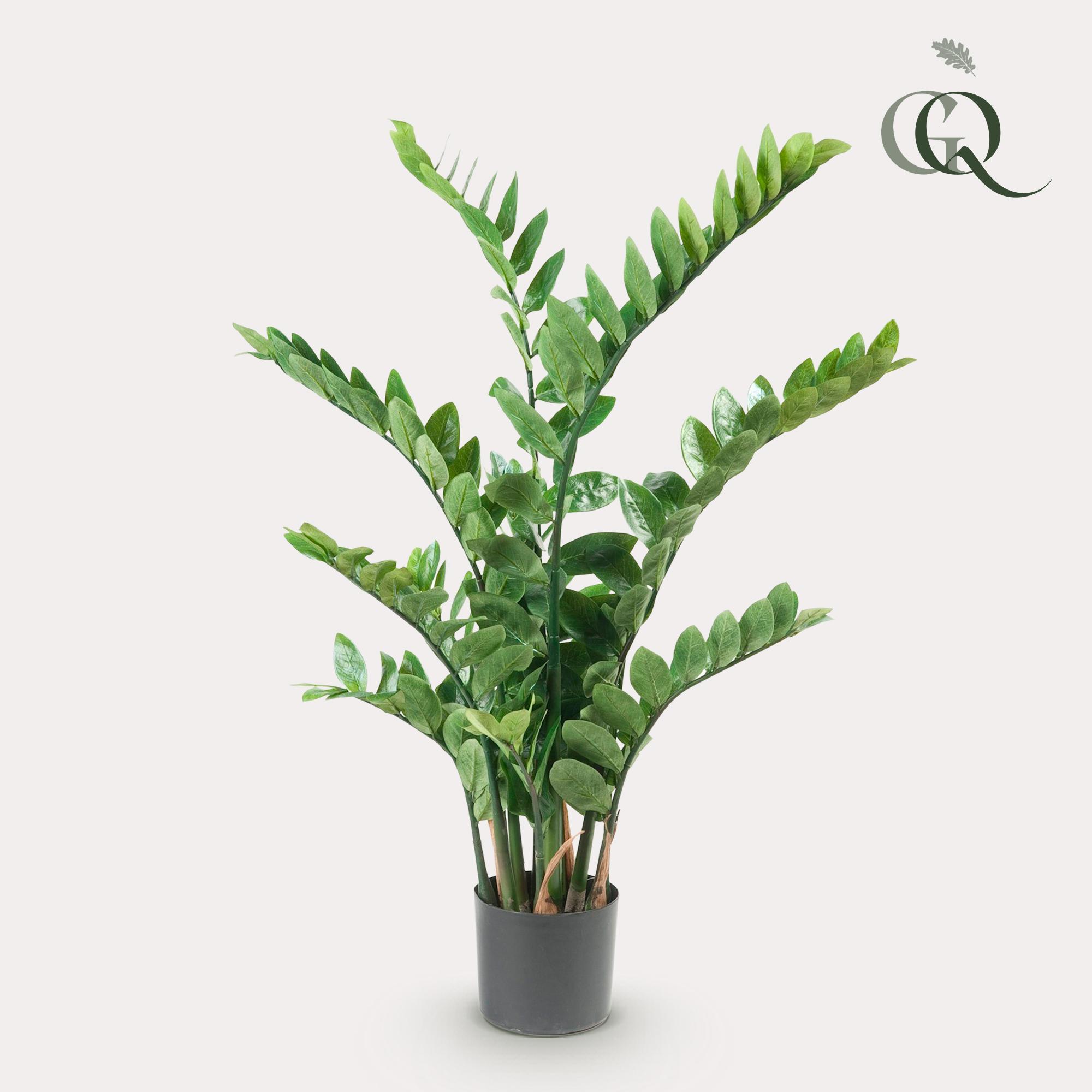 Kunstplant en pot. Plante verte type Kunstplant, livrée en pot, idéale pour intérieur lumineux. – Image 2