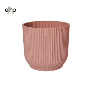 Pot elho Vibes Fold Round roze en pot  Hauteur 27cm. Plante verte type Pot elho Vibes Fold Round roze, livrée en pot, idéale pour intérieur lumineux.