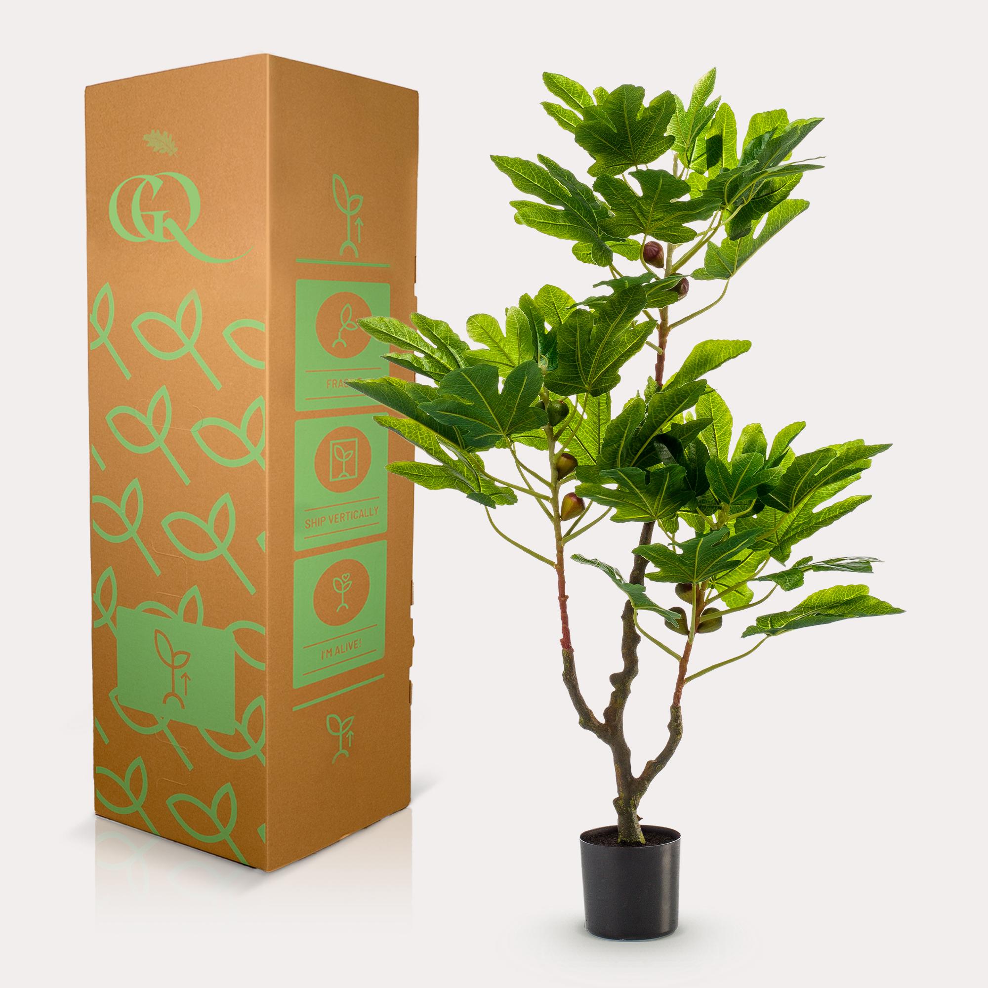Kunstplant en pot. Plante verte type Kunstplant, livrée en pot, idéale pour intérieur lumineux. – Image 4