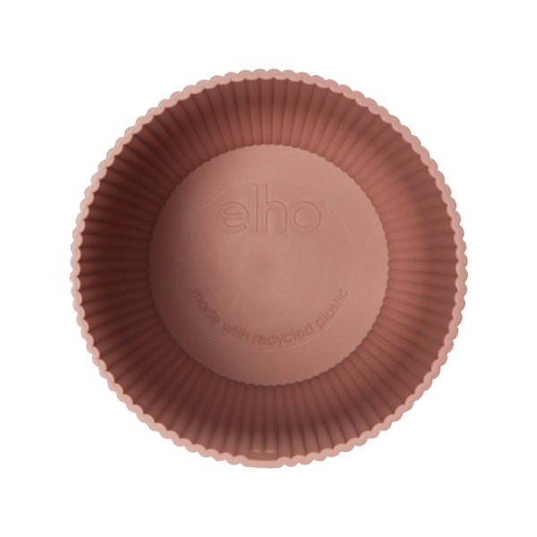 Pot elho Vibes Fold Round roze en pot  Hauteur 27cm. Plante verte type Pot elho Vibes Fold Round roze, livrée en pot, idéale pour intérieur lumineux. – Image 4