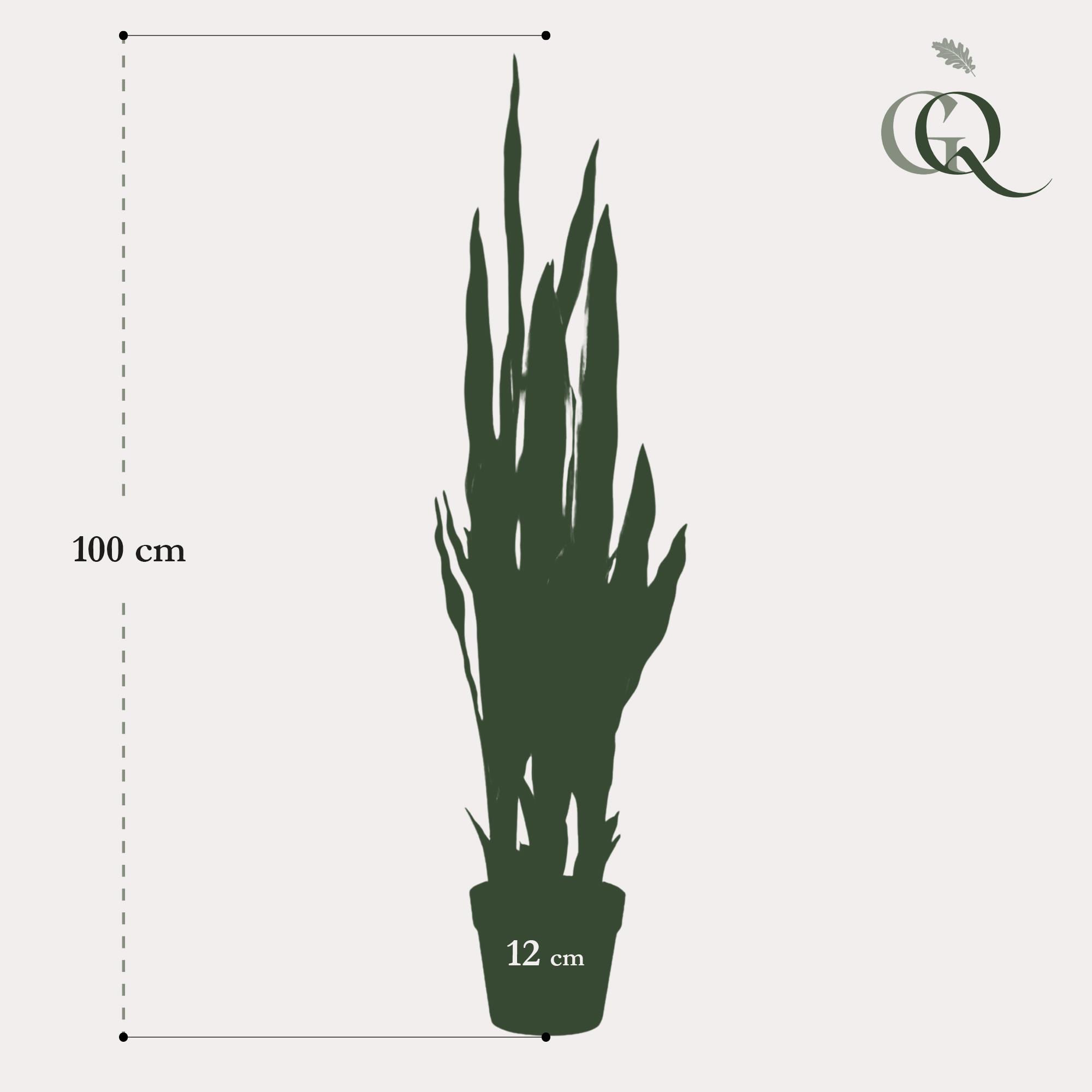 Kunstplant en pot. Plante verte type Kunstplant, livrée en pot, idéale pour intérieur lumineux. – Image 6