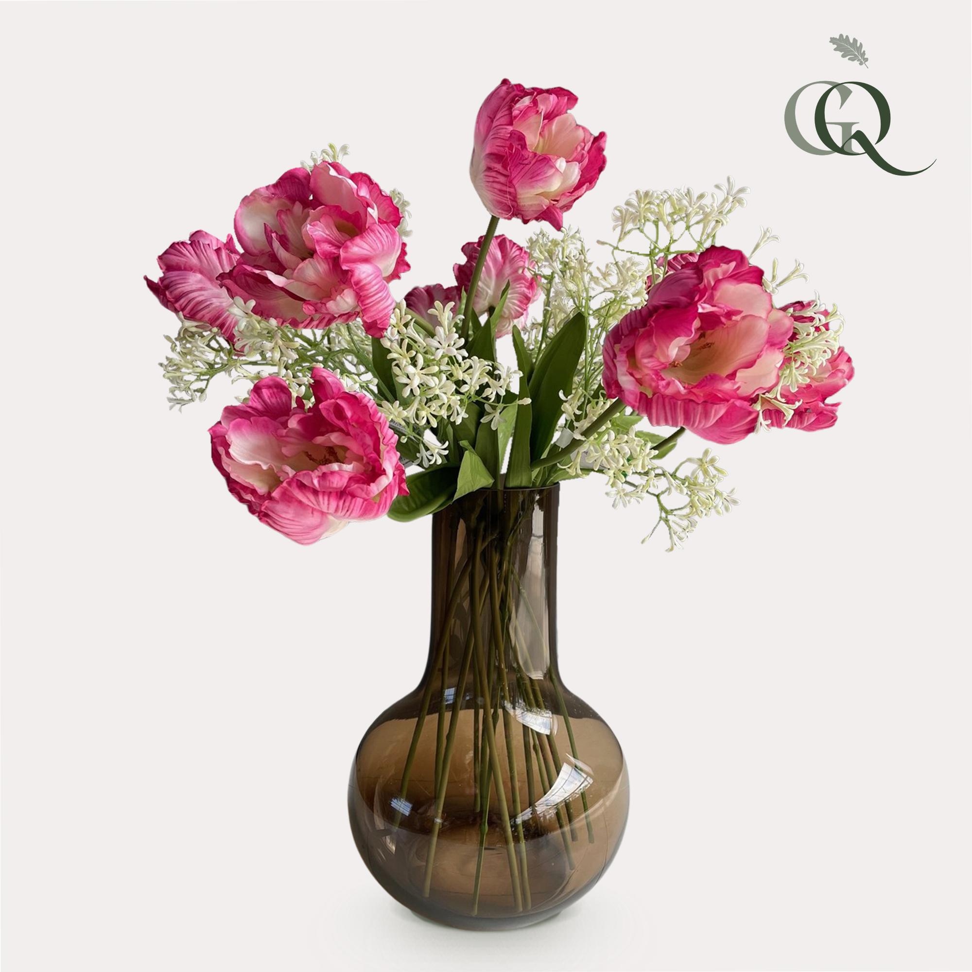Kunstbloemen en pot. Plante verte type Kunstbloemen, livrée en pot, idéale pour intérieur lumineux.