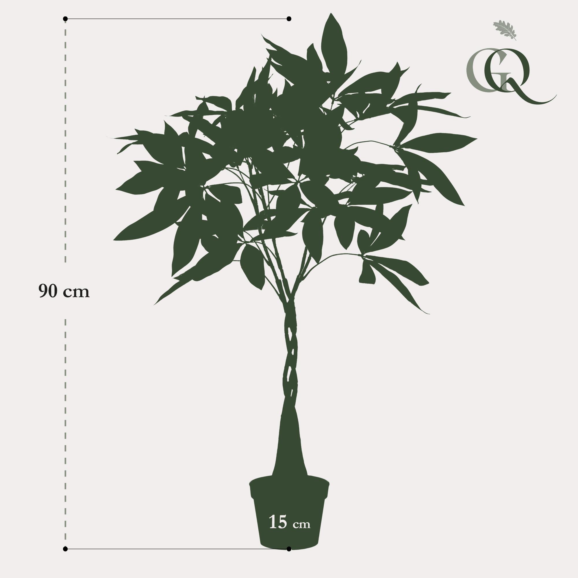 kunstplant en pot. Plante verte type kunstplant, livrée en pot, idéale pour intérieur lumineux. – Image 3