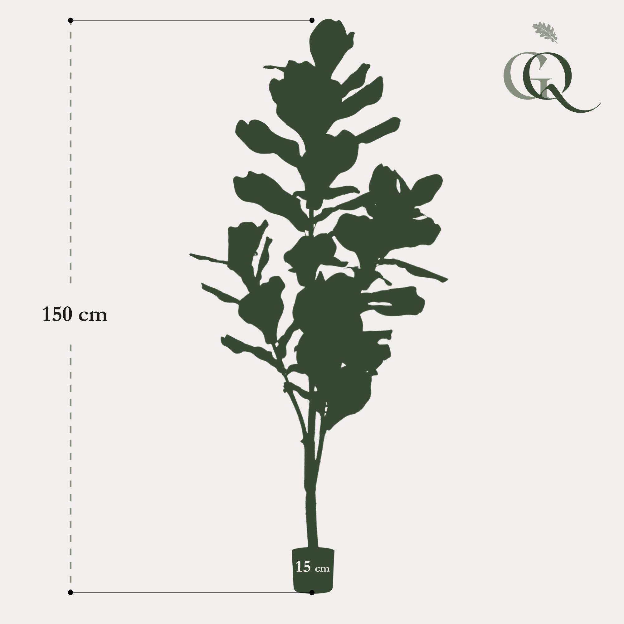 kunstplant en pot. Plante verte type kunstplant, livrée en pot, idéale pour intérieur lumineux. – Image 3