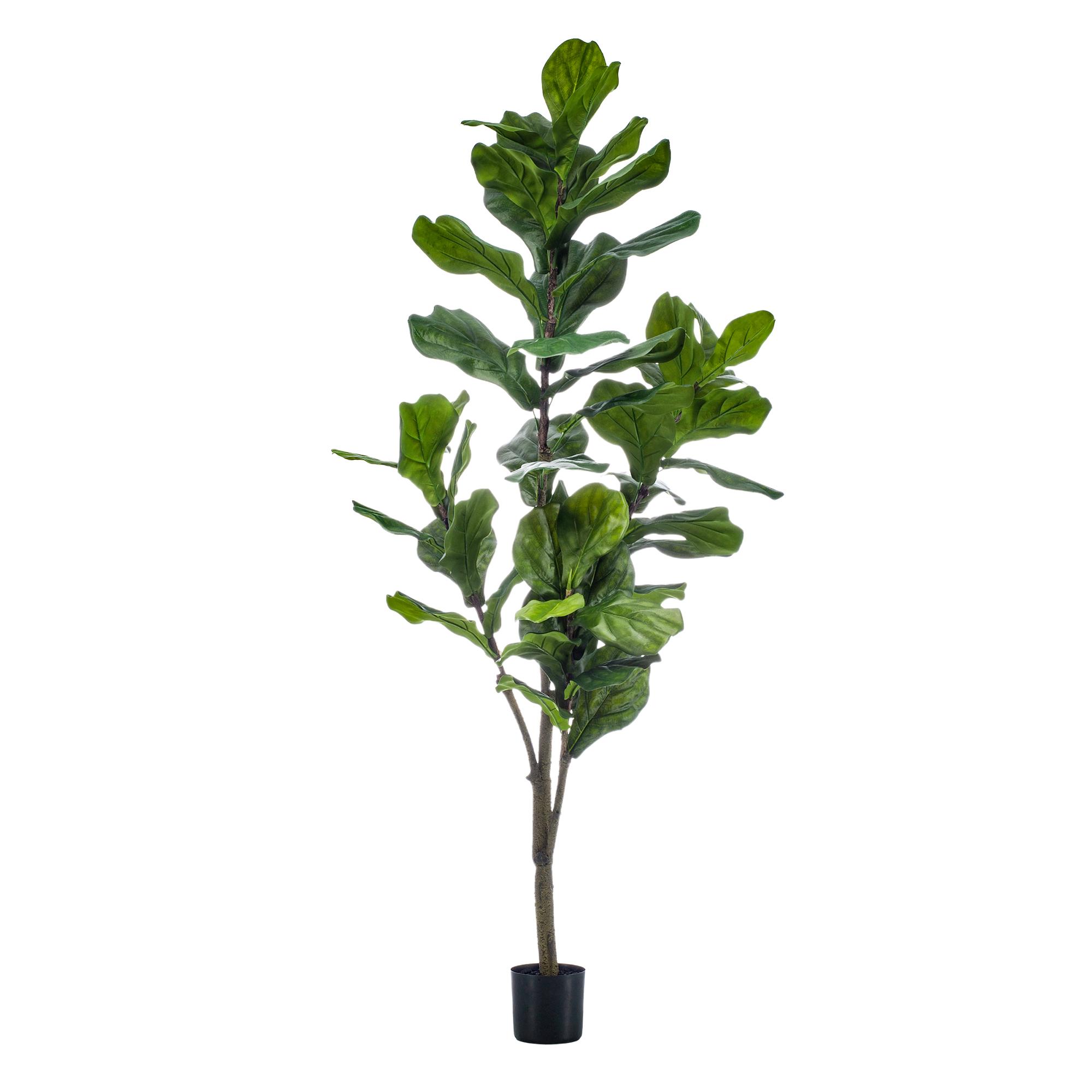 kunstplant en pot. Plante verte type kunstplant, livrée en pot, idéale pour intérieur lumineux. – Image 4