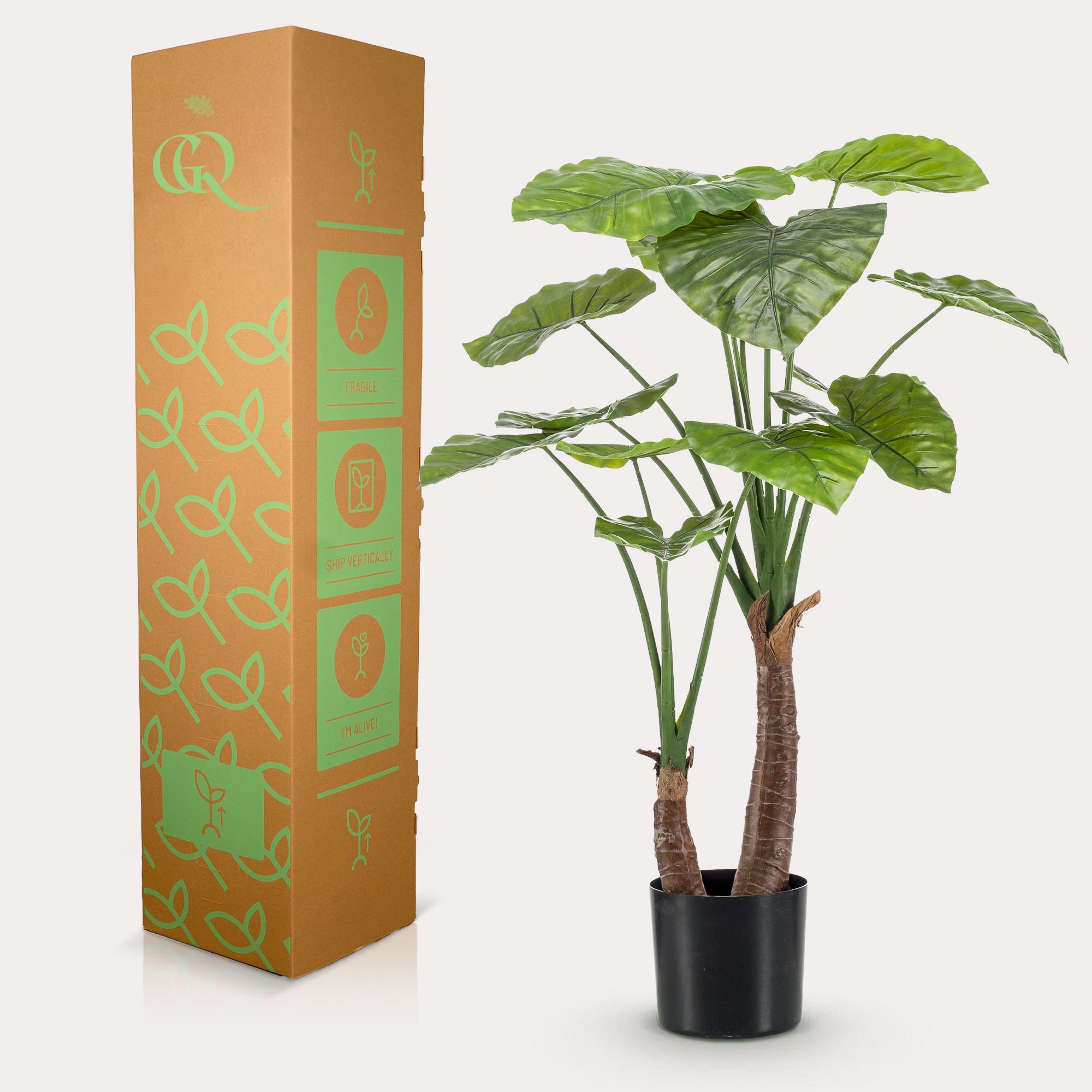 kunstplant en pot. Plante verte type kunstplant, livrée en pot, idéale pour intérieur lumineux. – Image 5