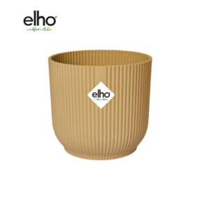 Pot elho Vibes Fold Round geel en pot  Hauteur 13cm. Plante verte type Pot elho Vibes Fold Round geel, livrée en pot, idéale pour intérieur lumineux.